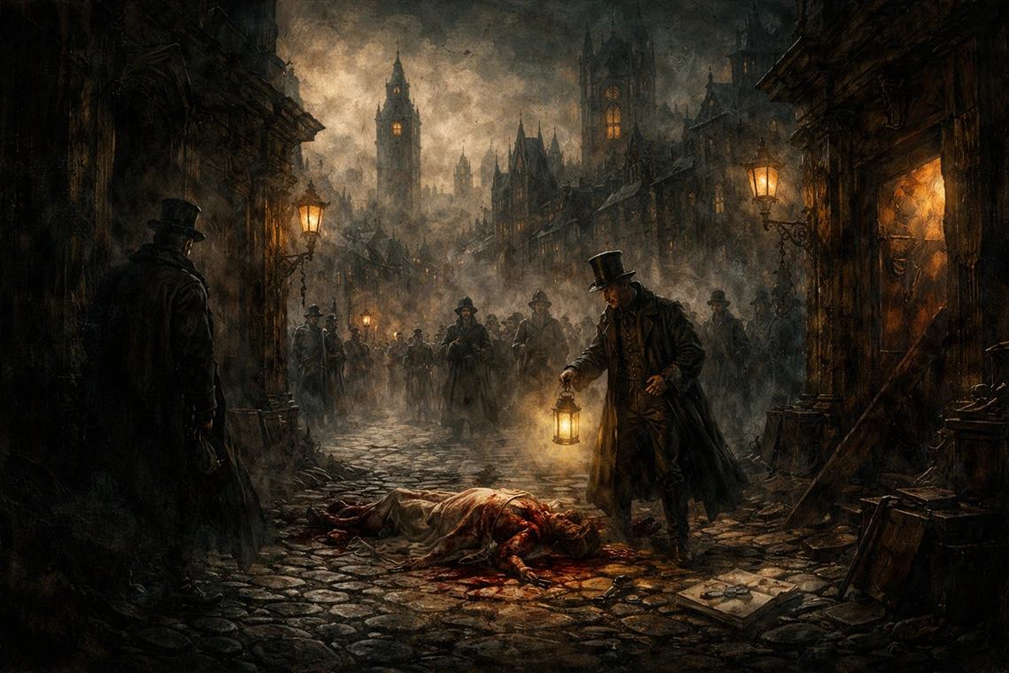 Inspiration Board Game Opus Mortis: Mystery and Crime in the Victorian Era